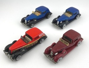 lot 44N image: Set of 4 Hot Wheels 1936 Classic Cars Die-Cast Collectibles
