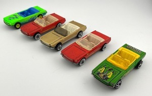 lot 47N image: Set of 5 Hot Wheels Mustang Diecast Cars Assorted Colors
