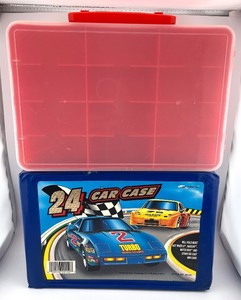 lot 59N image: Set of 2 Hot Wheels Car Storage Cases with Compartments