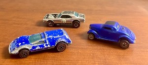 lot 100 image: Lot of 3 Vintage Hot Wheels Redlines Buzz Off, Heavy Chevy Chrome, Classic 36 Ford