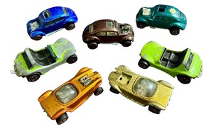 lot 108 image: Lot of 7 Vintage Red Line Hot Wheels - Custom Volkswagen, Dune Daddy, Beatnik Bandit