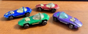 lot 109 image: Set of 4 Vintage Hot Wheels Redline Silhouette Cars Assorted Colors