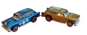 lot 109HW image: Set of 2 Vintage Hot Wheels Redlines Classic Nomad Diecast Cars