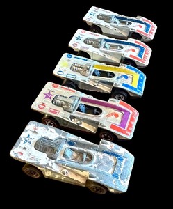 lot 131 image: Set of 5 Vintage Hot Wheels Redlines Steamroller Cars