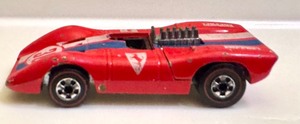 lot 135 image: Vintage 1969 Hot Wheels Redline Ferrari 312P Diecast Car