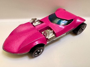 lot 155A image: Vintage Red Line Hot Wheels Twin Mill in Metallic Pink