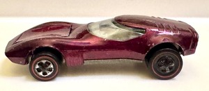 lot 158A image: 1968 Hot Wheels Redline Torero Metallic Magenta Diecast Car