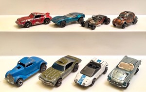 lot 160A image: Lot of 8 Assorted Vintage Redlines Hot Wheels Cars