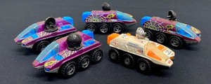 lot 162 image: Set of 5 Vintage 1998 Hot Wheels Radar Rangers Diecast Vehicles