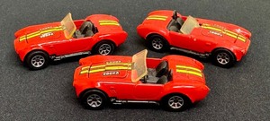 lot 165 image: Set of 3 Vintage Hot Wheels Cobra Diecast Cars