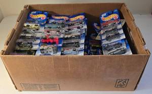 lot 24K image: LR - Lot of 100 Hot Wheels Die-Cast Cars in Original Packaging