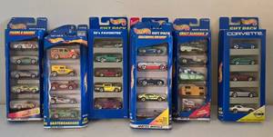 lot 34K image: LR - Lot of 7 Factory-Sealed Hot Wheels 5-Car Gift Packs Assorted Series