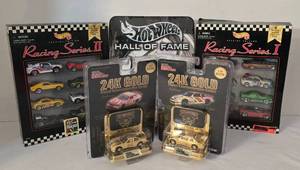 lot 70K image: LR - Hot Wheels Racing Series Sets and 24K Gold Limited Edition Cars Collection