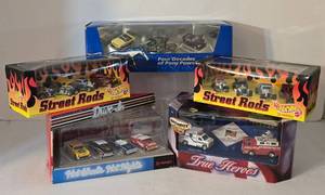 lot 80K image: LR - Lot of 5 Hot Wheels and Matchbox Diecast Vehicle Collector Sets in Boxes
