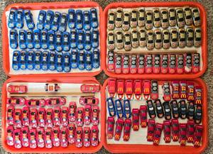 lot 91K image: LR - Collection of Hot Wheels Cars on 4 Trays