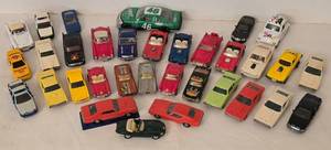 lot 111K image: DR - Collection of 28 Diecast and Plastic Toy Cars Assorted Styles