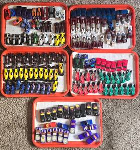 lot 120K image: DR - Collection of Used Hot Wheels Cars and Race Cars - 4 Trays