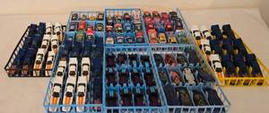 lot 132K image: DR - Lot of 8 Trays of Used Loose Hot Wheels Cars