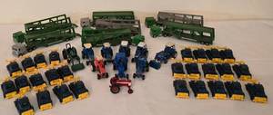 lot 133K image: DR - Collection of Die-Cast Tractors, Construction Vehicles, and Semi Trailers