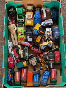 lot 362L image: G - Assorted Vintage Tonka Toy Cars and Trucks with Action Figure