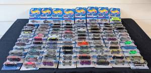 lot 368L image: G - Collection of 80 Hot Wheels Carded Single Cars Assorted Models