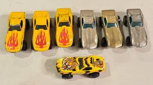 lot 178 image: Lot of 7 Vintage Hot Wheels Monster Vette Die-Cast Cars