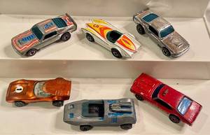 lot 189 image: Set of 6 Vintage Hot Wheels Redline Cars including Mustang Stocker