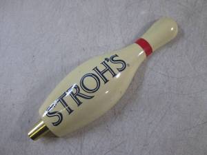 lot 41 image: (FS) Strohs Bowling Pin Beer Tap H...