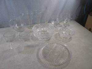 lot 90 image: (A-3) Assorted Cut Crystal Ware Etc...