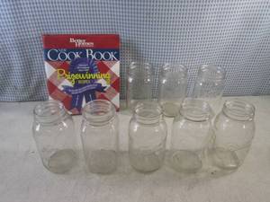 lot 103 image: (A-1) Canning Jars and Cook Book...