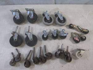 lot 116 image: (BSB) Assorted Caster Wheels Swivel...