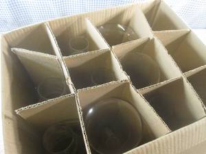 lot 197 image: (EW3) 11 Assorted Oil Lamp Globes...