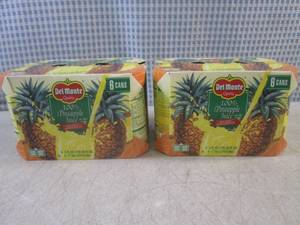 lot 232 image: (B-2) 2 - 6-Packs of Del Monte 100%...