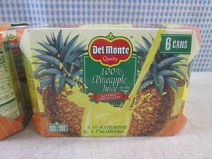 lot 233 image: (B-2) 2 - 6-Packs of Del Monte 100%...