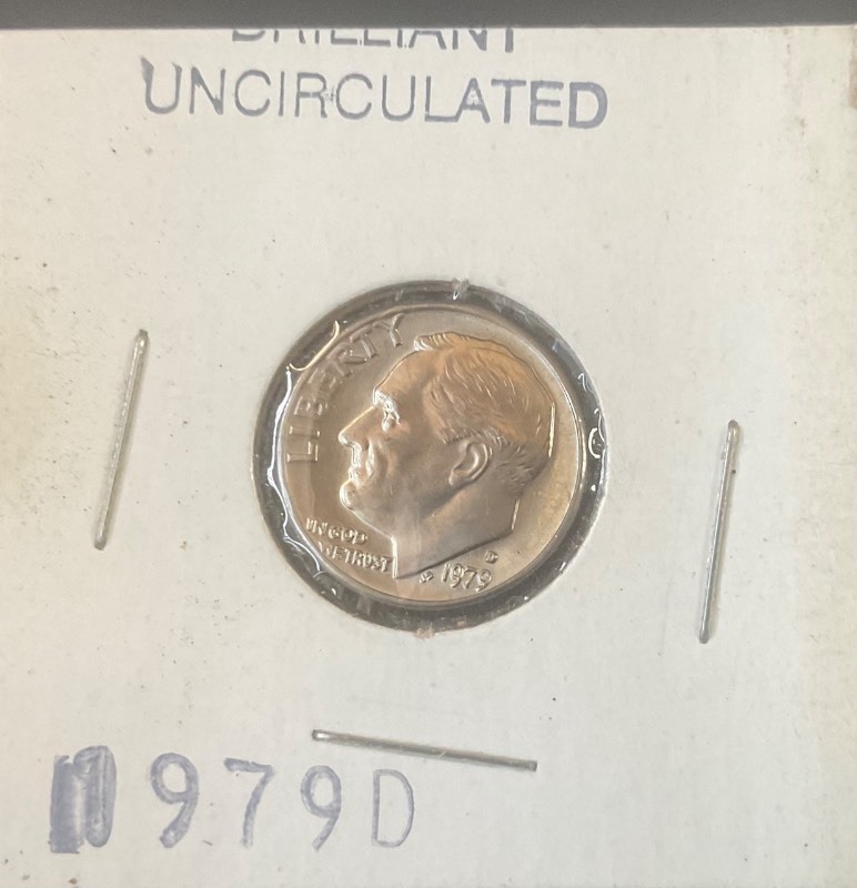 lot 1 image: 1979 D Brilliant Uncirculated Dime
