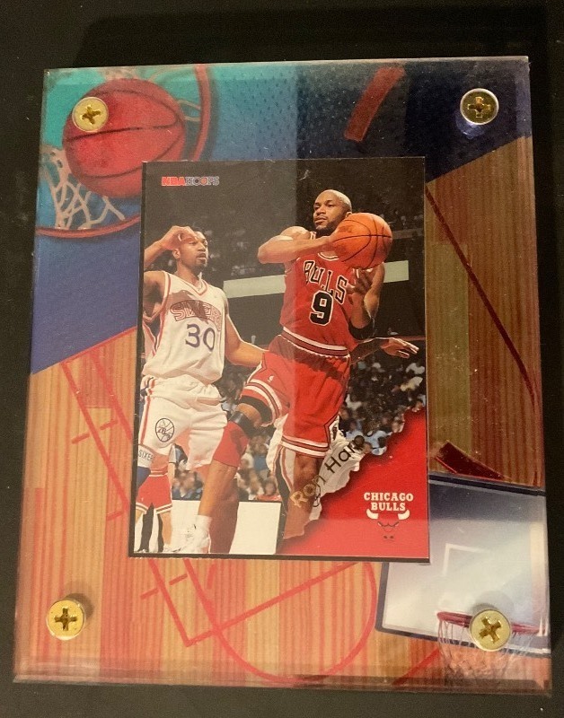 lot 10-11 image: Ron Harper encased trading card