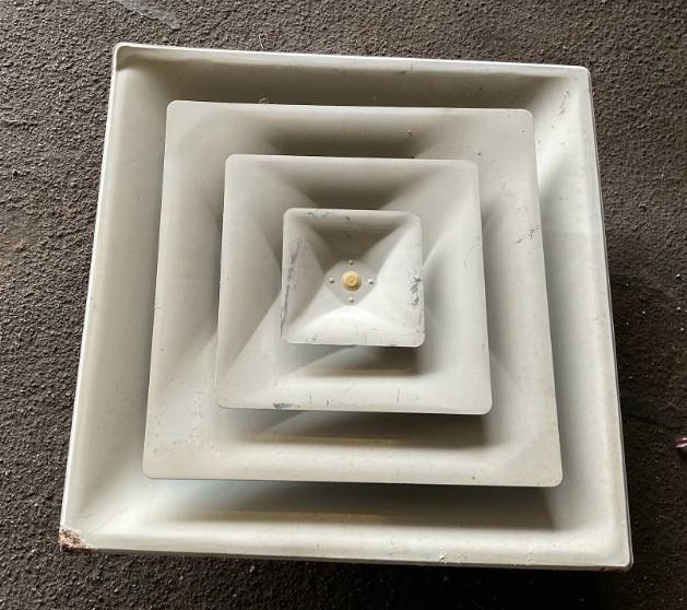 lot 1138 image: Steel Louvered Diffuser 24 x 24 x 6