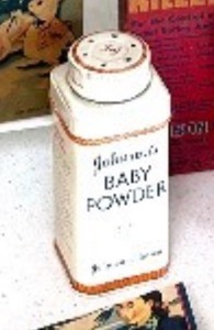 lot 92 image: Vintage Johnsons Baby Powder Tin