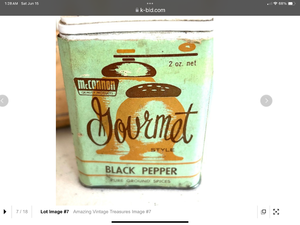lot 91 image: Vintage McCormick Pepper tin