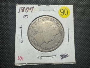 lot 90 image: 1907-O Barber Half Dollar