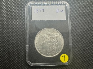 lot 7 image: 1879 Morgan Silver Dollar Marked BU When Purchased