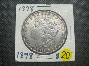 lot 20 image: 1898 Morgan Silver Dollar