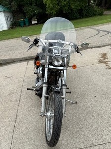 2003 Harley Davidson Soft Tail Standard Anniversary Edition with Lift, Helmets, Saddle Bags & Cover