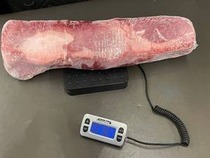 lot 201 image: Frozen Boneless Iowa Pork Loin Roast 8.12 lb