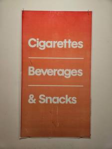 lot 50 image: Metal Advertising Sign - Vintage