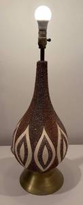 lot 36 image: Vintage MCM Lamp Base.