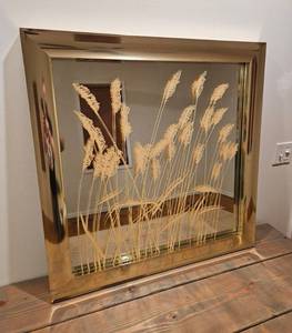Vintage Wheat Mirror 36" x 36"