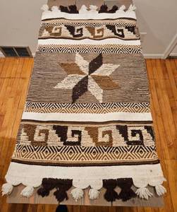 lot 53 image: Vintage Woven Rug 50 x 28