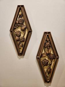 lot 55 image: Syroco Set of 2 Wall Art