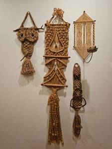 lot 56 image: Vintage Macrame Lot